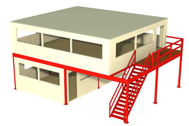 0179.jpg - Mezzanine Office | https://rackingdesigns.com